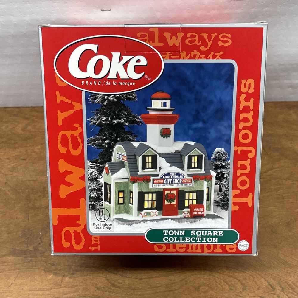 2000 Coca-Cola Town Square Collection The Lighthouse Gift Shop New - Picture 3 of 4